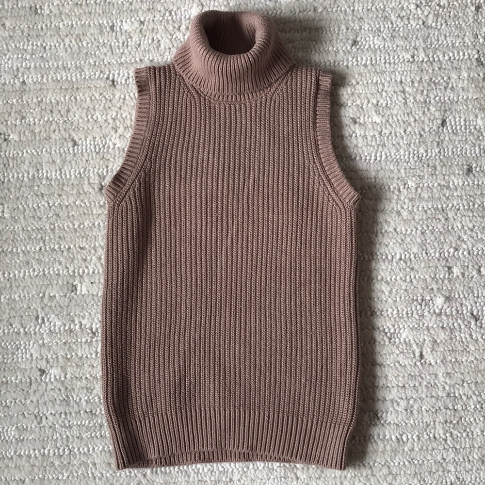 Michael Kors Cotton Blend Sleeveless Sweater